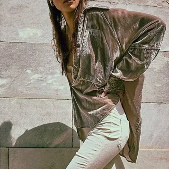 Free People Night sky’s Velvet Top -Small - Picture 5 of 5